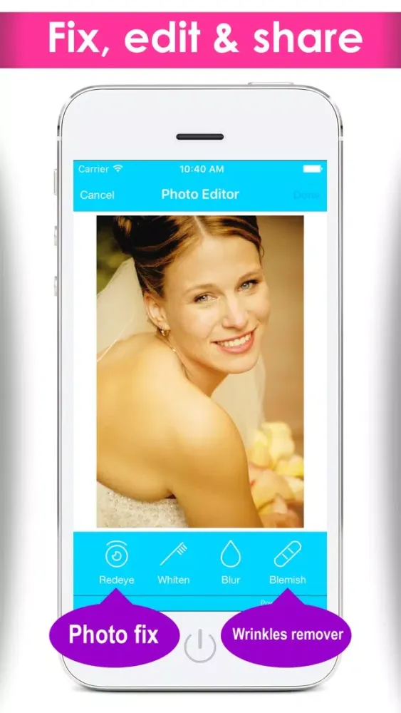My visage camera lab plus photo correction editor for smooth skin retouch & selfie picture recolour Screenshots