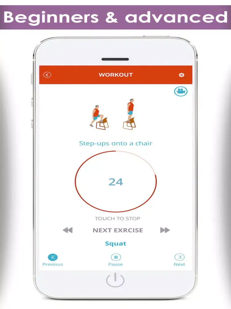 7 minute workout for aerobic exercise plus fitness guide iPad  Screenshots