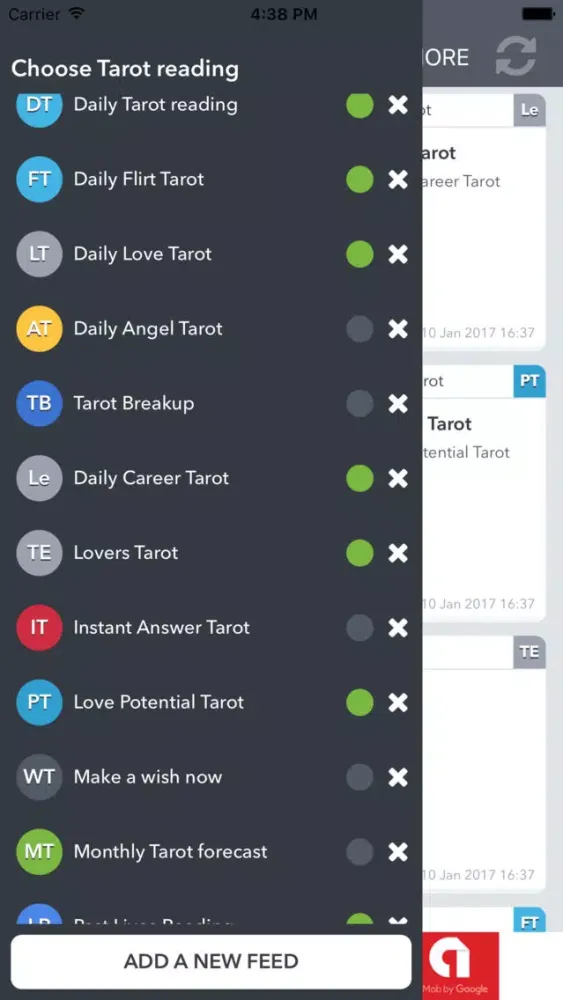 Tangkapan layar Tarot readings online - Daily tarot reader PRO