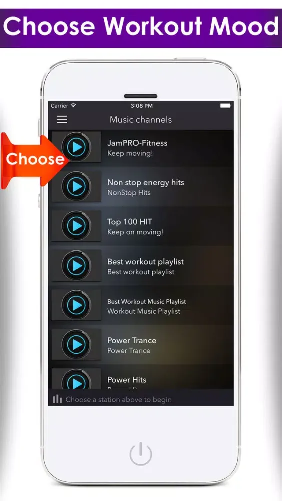 ภาพหน้าจอของ Mp3 workout music and video guide playlists - The perfect daily aerobics exercise trainer & radio stations app