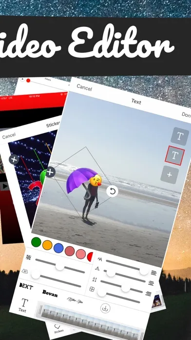 Captures d'écran de Hyper Video Editor & Movie Maker + Manual Camera