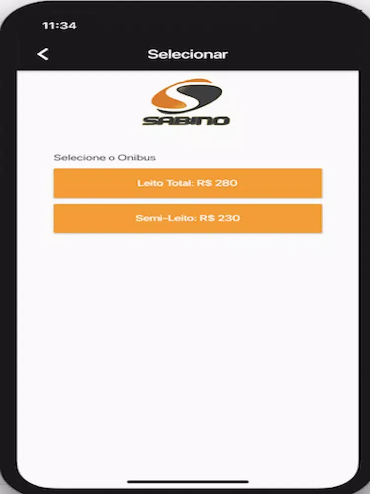 Capturas de tela do Sabino Transportes Plus iPad 