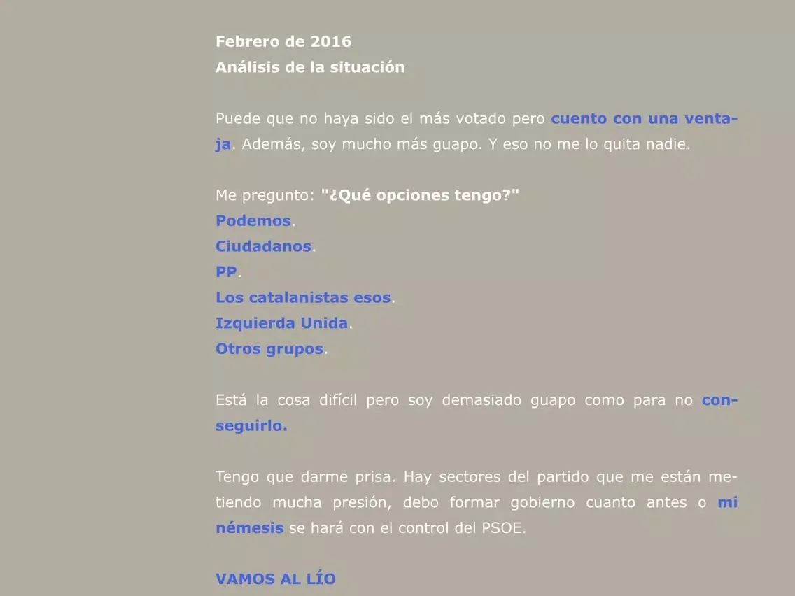Pedro Sánchez Simulator 2016 iPad  سکرین شاٹس