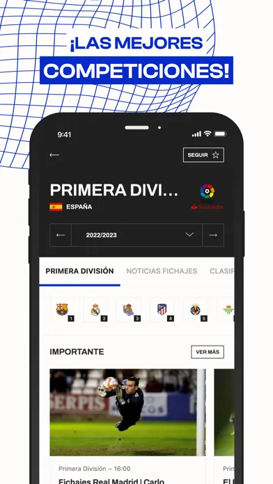 Capturas de tela do Fichajes fútbol: mercado