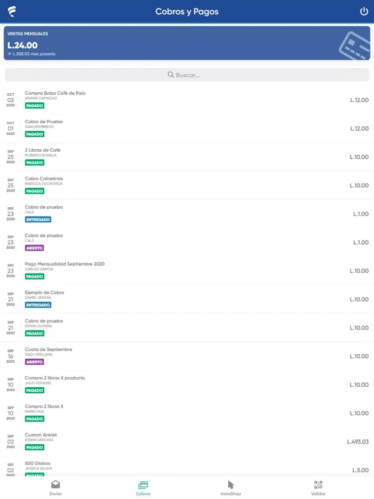 Zrzuty ekranu FicoPOS Online iPad 