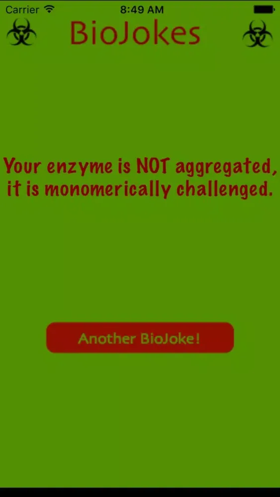 Capturas de pantalla de BioJokes