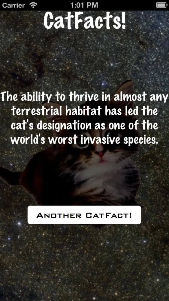 Скриншоты CatFacts