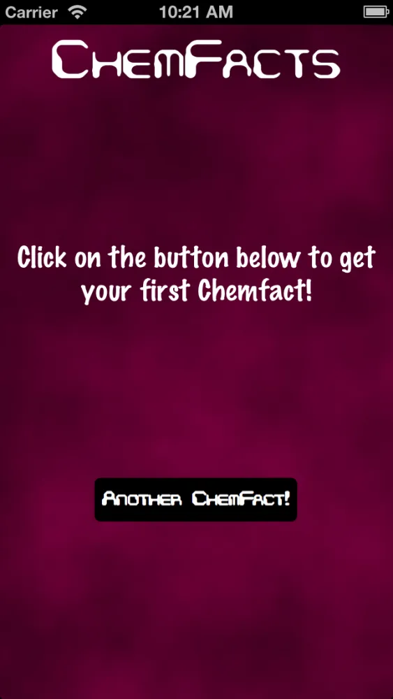 Capturas de tela do ChemFacts!