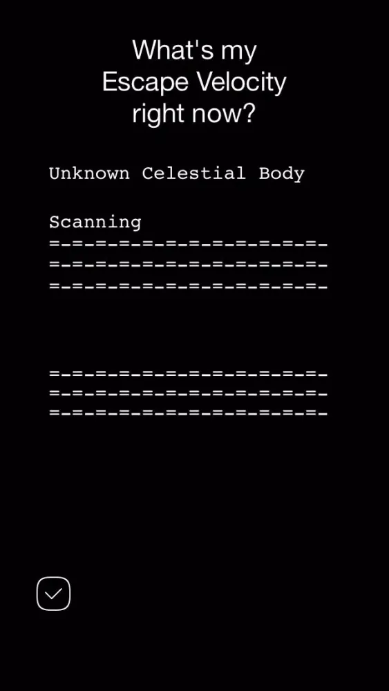 Escape Velocity Calculator スクリーンショット