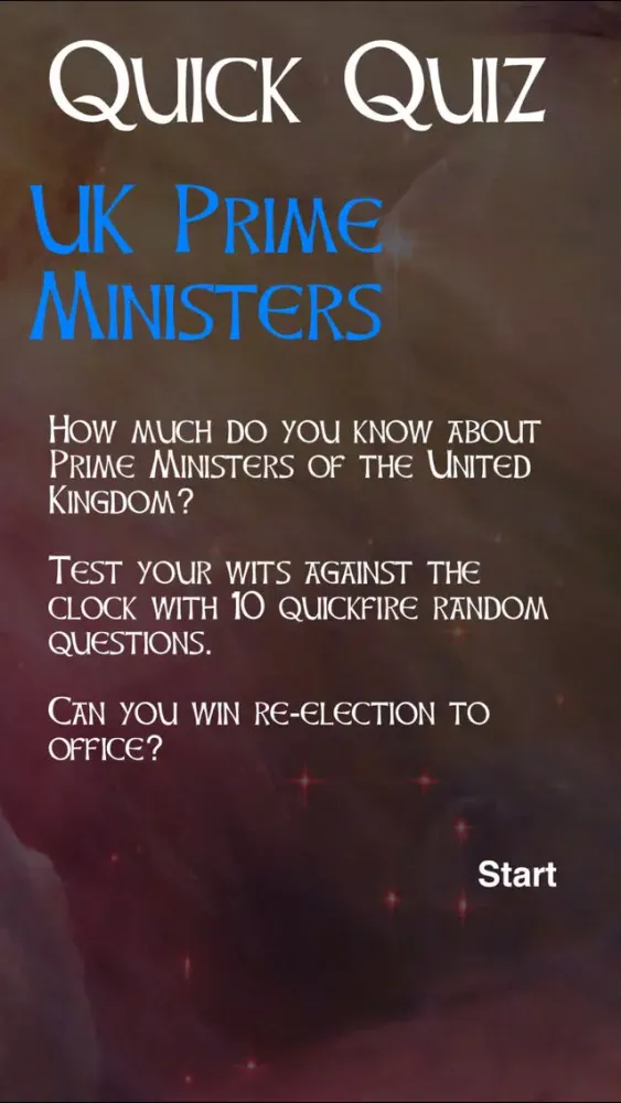 تصاویر Quick Quiz - UK Prime Ministers