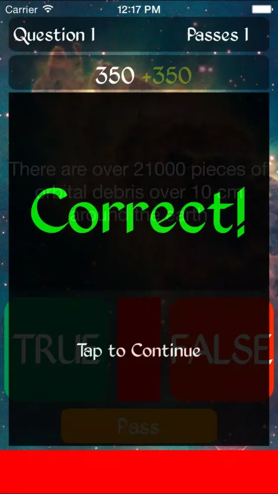 True or False Astronomical - Test your knowledge of Astronomy and Space 스크린샷