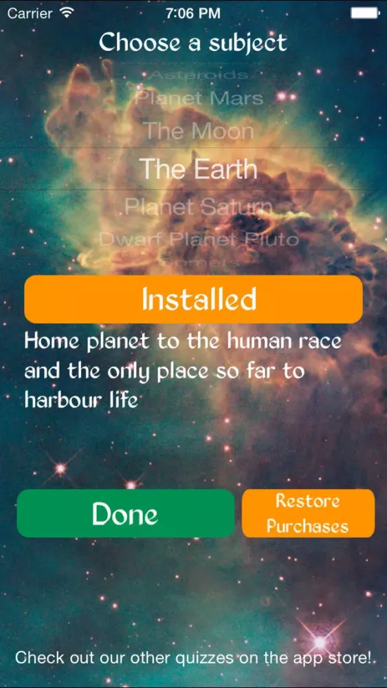 True or False Astronomical - Test your knowledge of Astronomy and Space 스크린샷