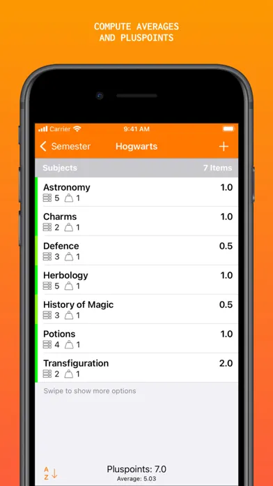 Grade Calculator - PlusPoints Screenshots