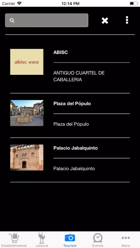 Capturas de tela do Baeza ABISC