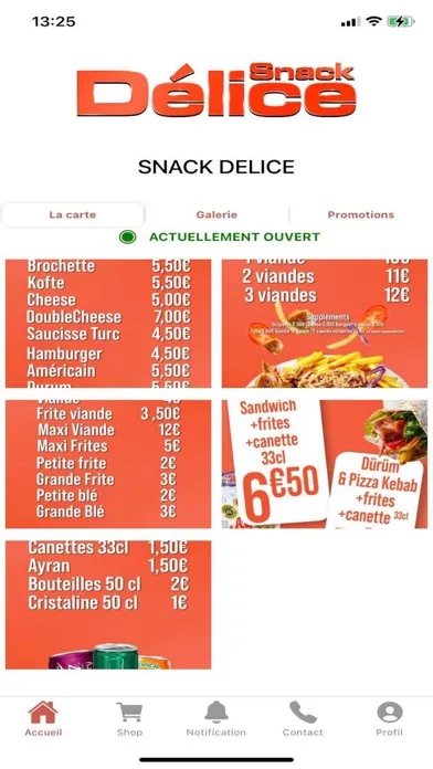 Snack Délice应用截图