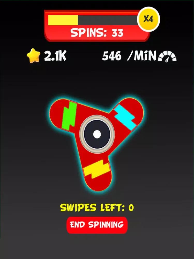 Fidget Spinner - Glow Toy iPad  स्क्रीनशॉट