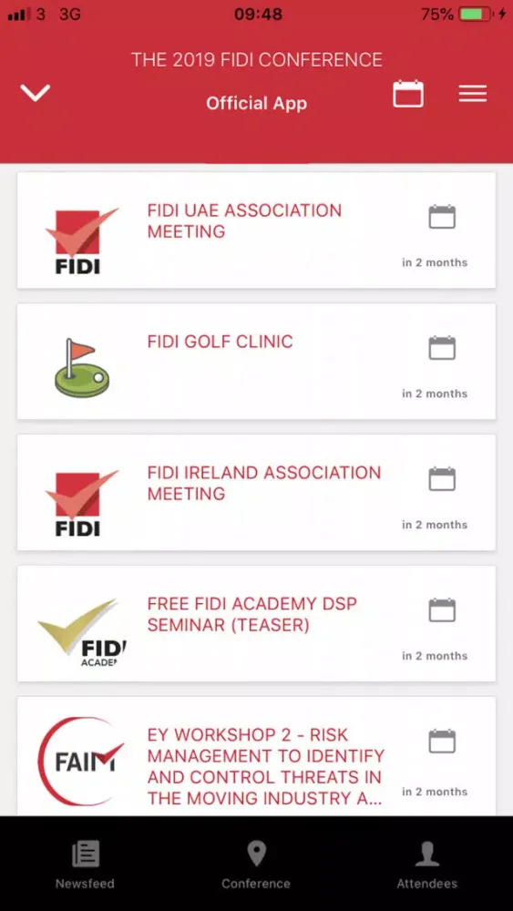 Скриншоты FIDI Conference