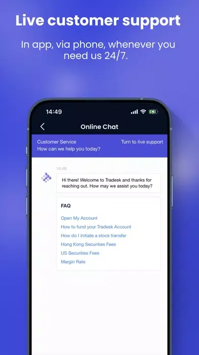 Tangkapan skrin Tradesk: Invest & Trade