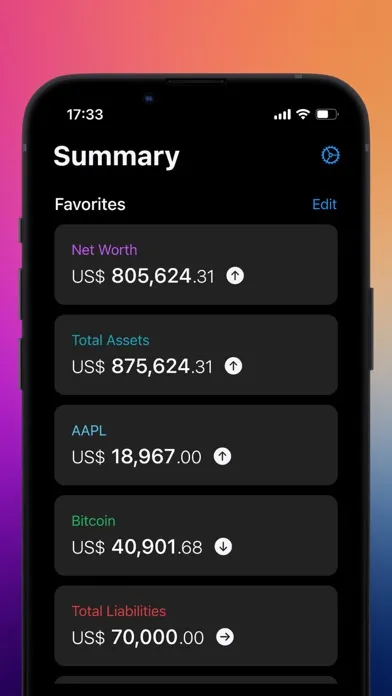 Tangkapan layar Net Worth & Investment Tracker