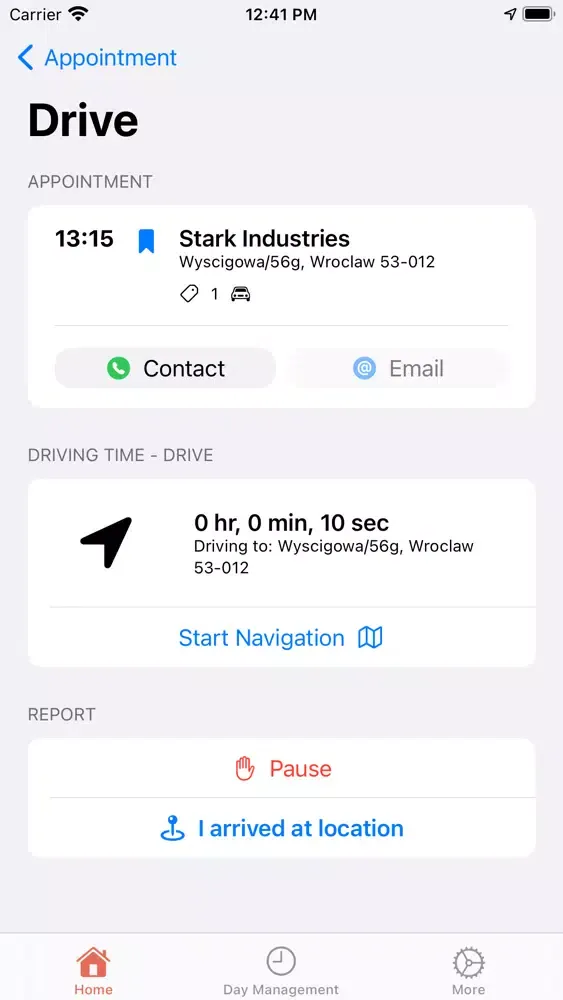Tangkapan skrin Fieldcode mobile app