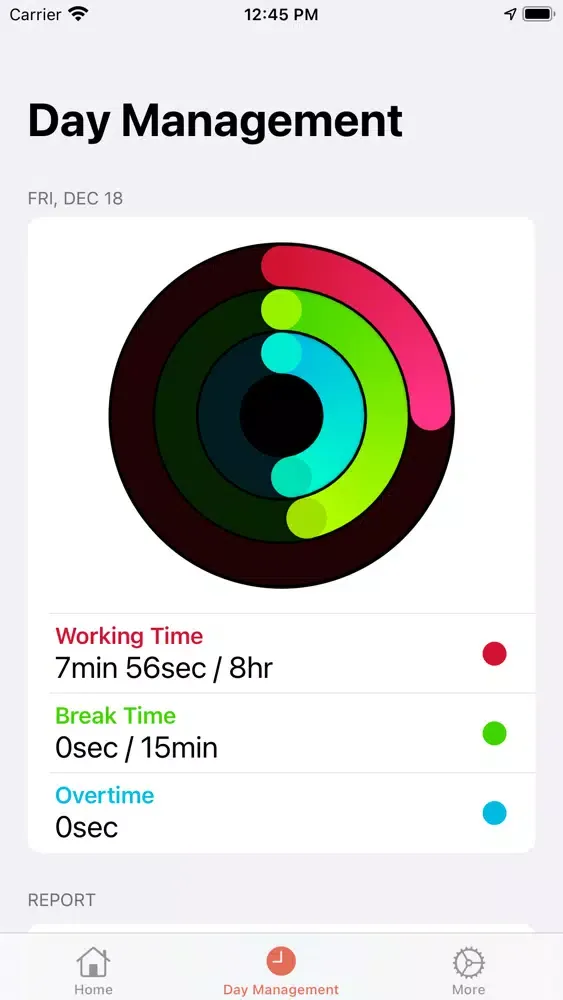 Tangkapan skrin Fieldcode mobile app