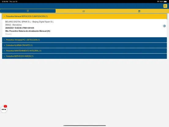 ITM Gestión de Trabajos iPad  Screenshots