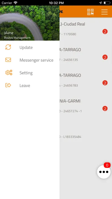 Capturas de pantalla de Track & Trace