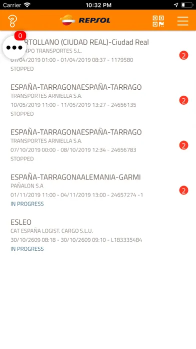 Capturas de pantalla de Track & Trace