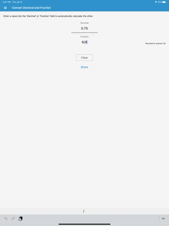 Скриншоты Calculator for Contractors iPad 