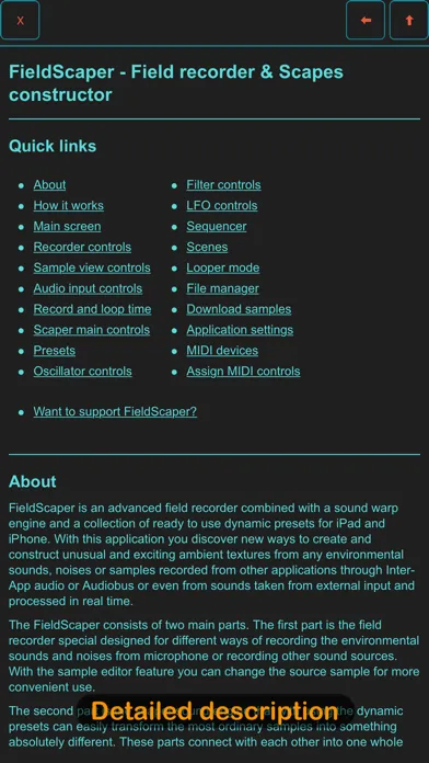 FieldScaper Screenshots