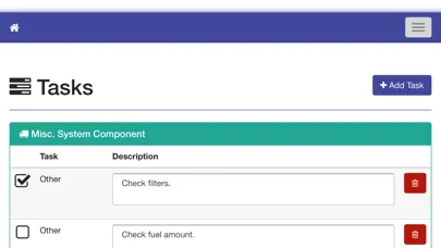 Tangkapan skrin FieldServio Tech Entry