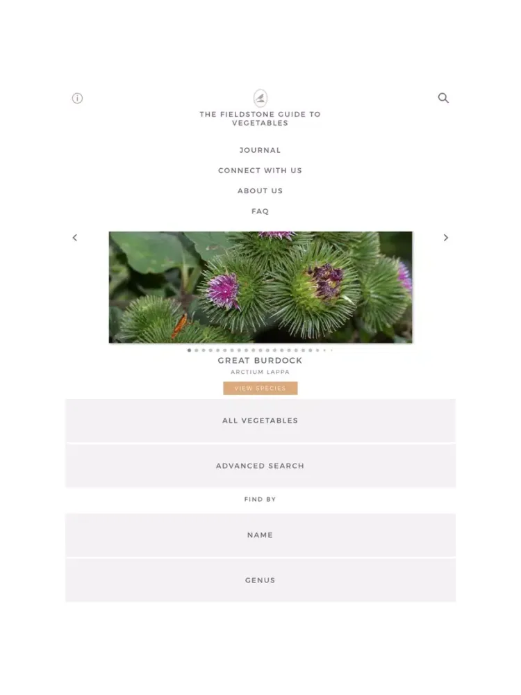 Capturas de tela do Fieldstone Guide: Vegetables iPad 