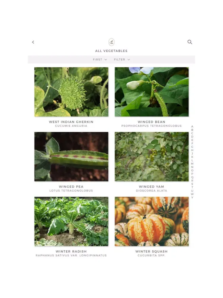 Capturas de tela do Fieldstone Guide: Vegetables iPad 