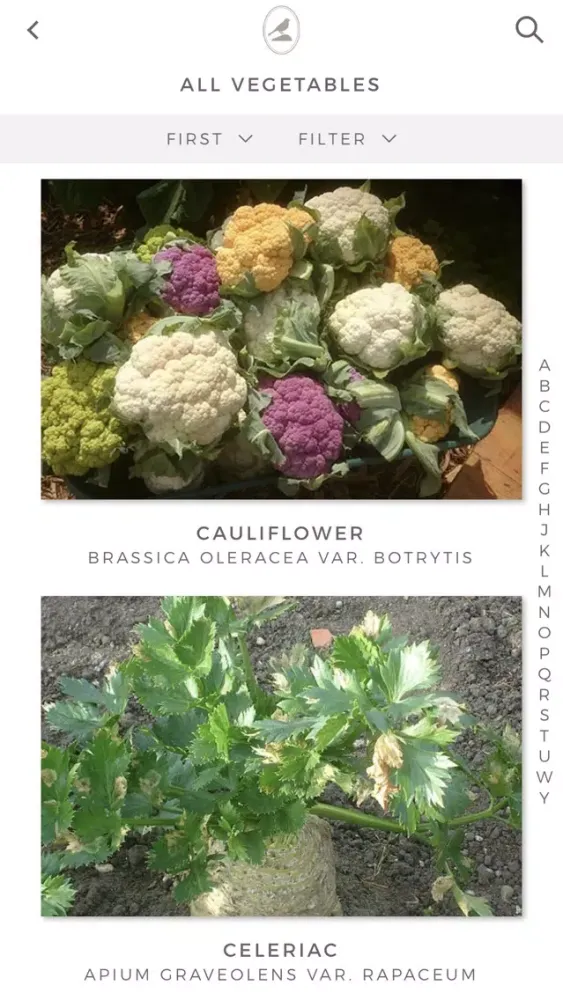 Capturas de tela do Fieldstone Guide: Vegetables