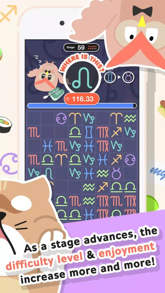 Tangkapan layar Doco Doco animal -Brain training game trains the right brain with cute animals-