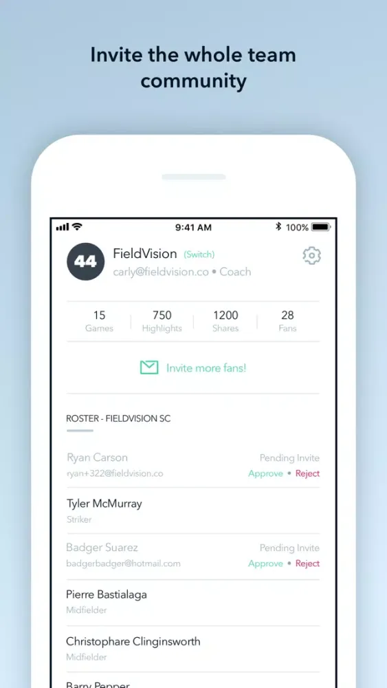 FieldVision Screenshots