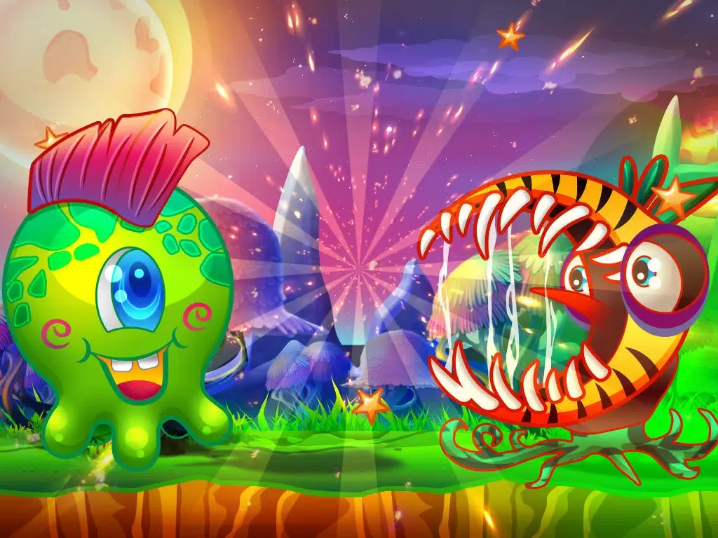 Captures d'écran de Mars Splat Attack - Cute Alien Run Blaster iPad 