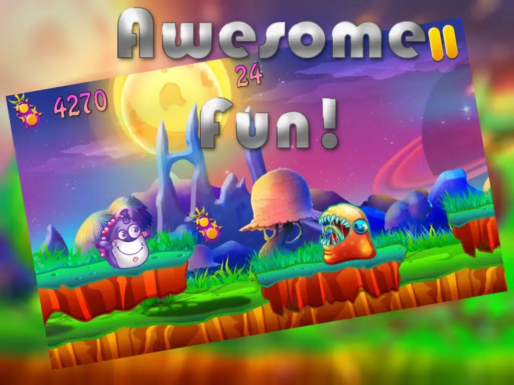 Captures d'écran de Mars Splat Attack - Cute Alien Run Blaster iPad 