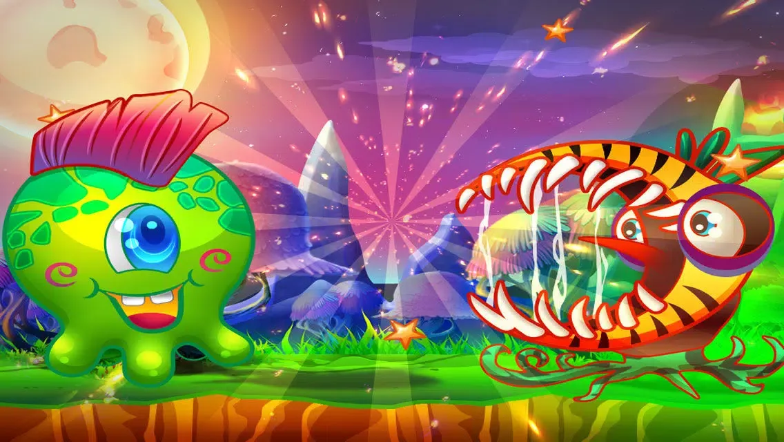 Captures d'écran de Mars Splat Attack - Cute Alien Run Blaster