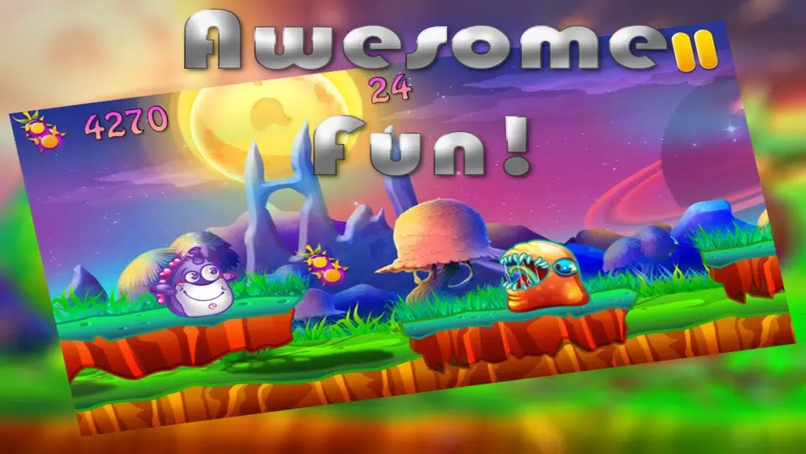 Captures d'écran de Mars Splat Attack - Cute Alien Run Blaster