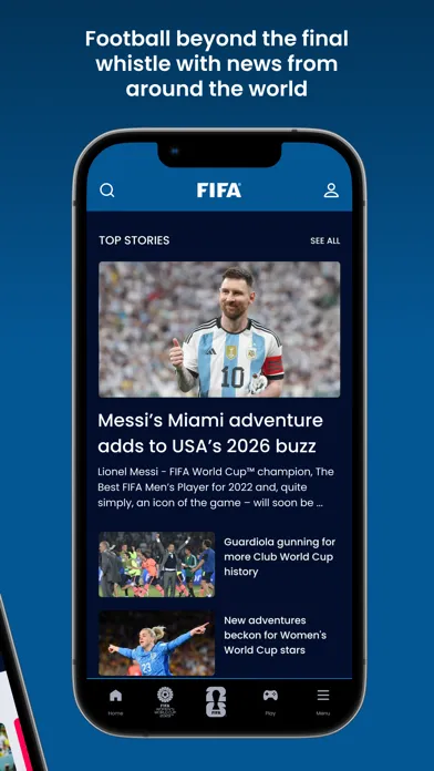 Capturas de pantalla de FIFA Official App