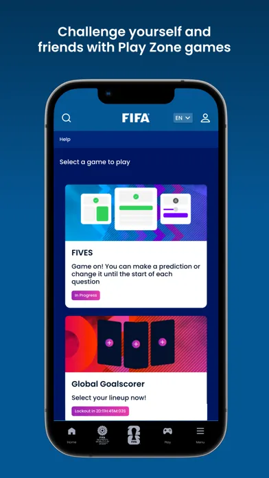 Capturas de pantalla de FIFA Official App