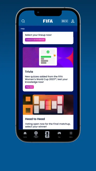 Capturas de pantalla de FIFA Official App