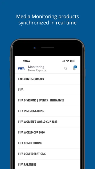 Capturas de pantalla de Fifa News Reports