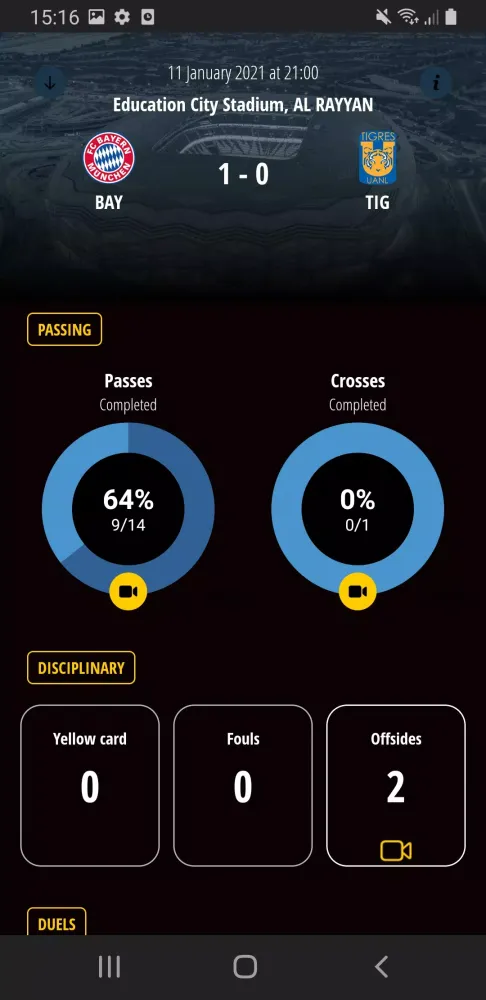 Captures d'écran de FIFA Player App