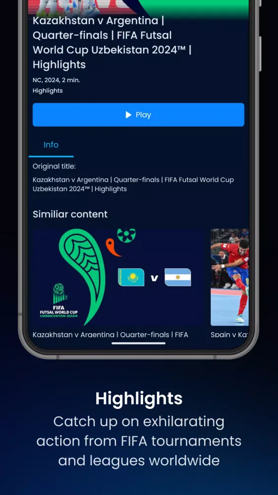FIFA+应用截图