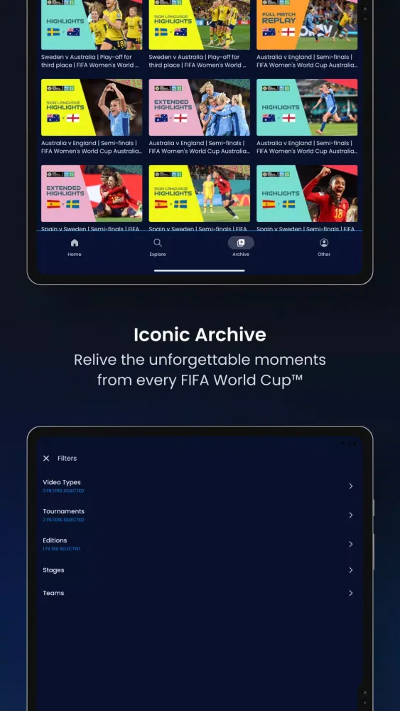 FIFA+应用截图