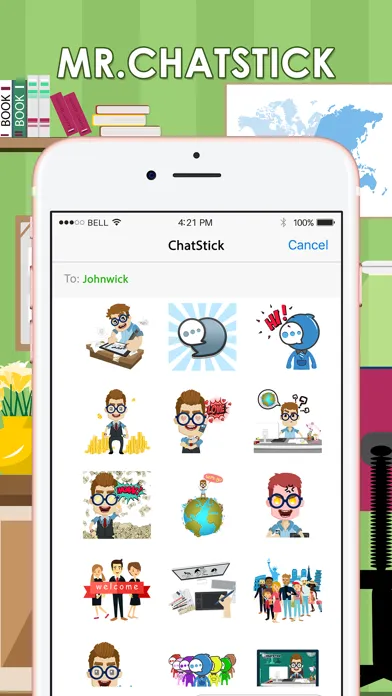 Tangkapan skrin Mr. ChatSticK Stickers and Emoji