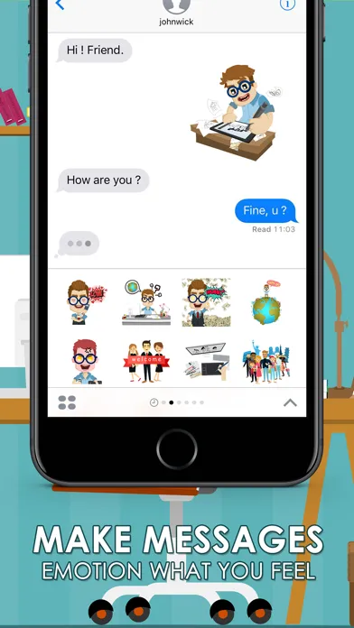 Tangkapan skrin Mr. ChatSticK Stickers and Emoji