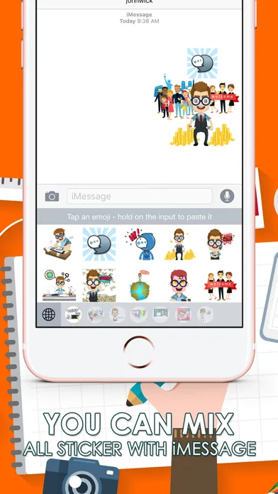 Tangkapan skrin Mr. ChatSticK Stickers and Emoji